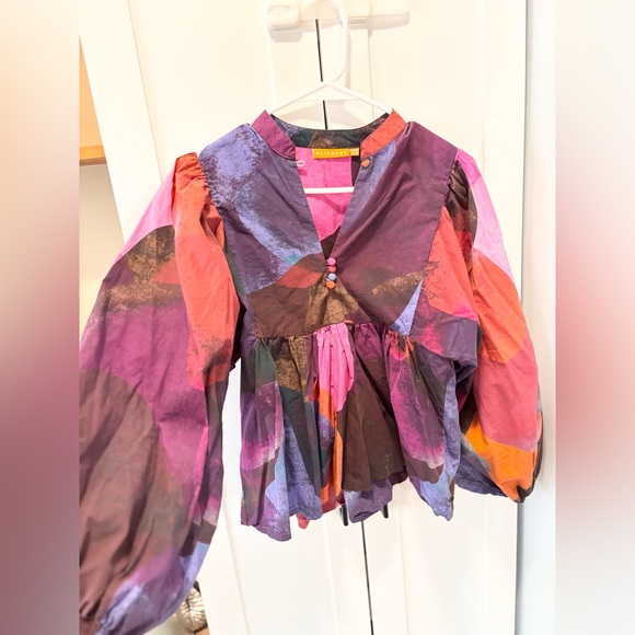 Oliphant Multicolor Abstract Top - Picture 1 of 3